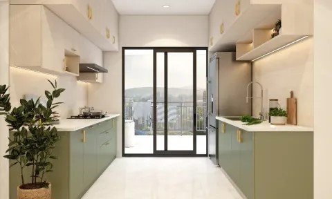 Scandinavian White Oak Minimalist Kitchen