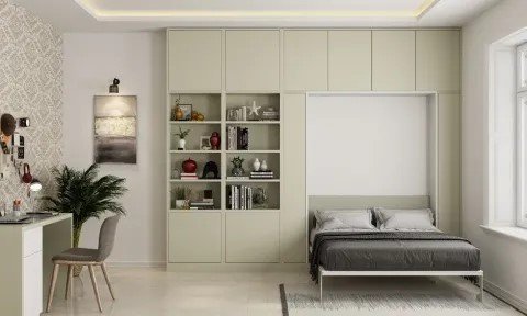 Console with Slide-Out 8-Seater Dining Table
